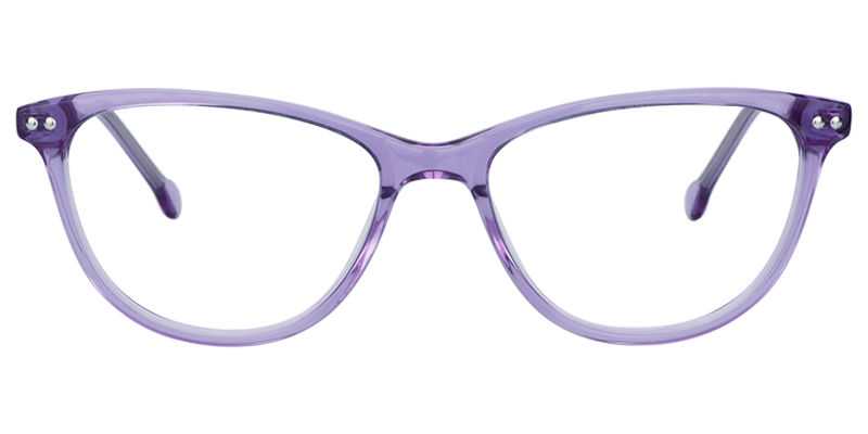 Oval Purple Glasses | Zeelool Eyeglass Frames0