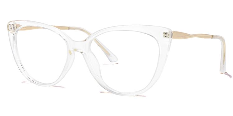 Marcus Cateye Clear Glasses