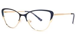 Donald Cat Eye Dark-Blue Glasses1