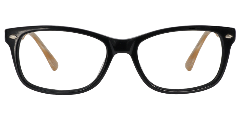 Rectangle Black Glasses | Zeelool Eyeglass Frames0