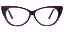 Bonnie Cat Eye Purple Glasses0
