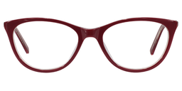 Ernestine Cateye Red Glasses0