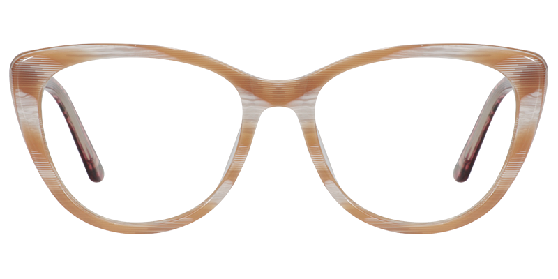 Cateye Brown Glasses | Zeelool Eyeglass Frames0