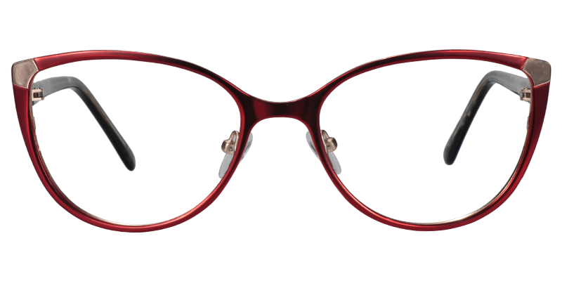 Round Red Glasses | Zeelool Eyeglasses0