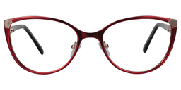 Darlene Round Red Glasses0