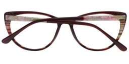 Thelma Cat Eye Brown Glasses5