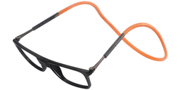 Sally Rectangle Black Reading Glasses0