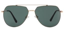 Sylvia Geometric Gold Sunglasses0
