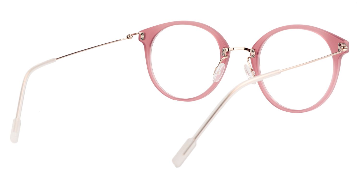 Round Pink Glasses | Zeelool Glasses5
