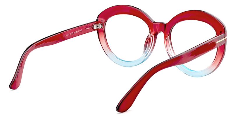 Cateye Red Glasses | Zeelool Eyeglasses Online5