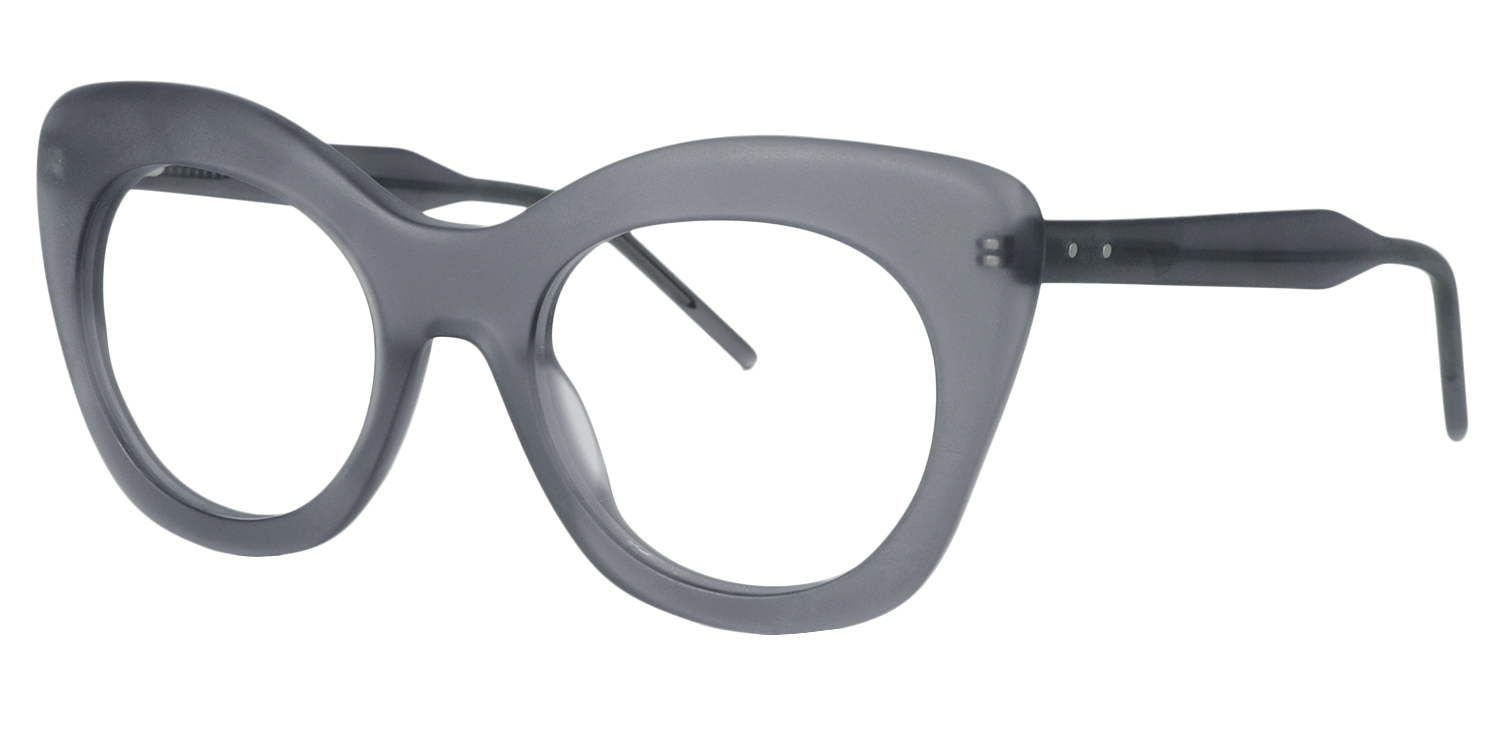 Cat-eye Gray Glasses | Zeelool Glasses3