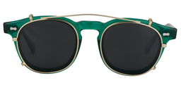 Basil Square Green Glasses0