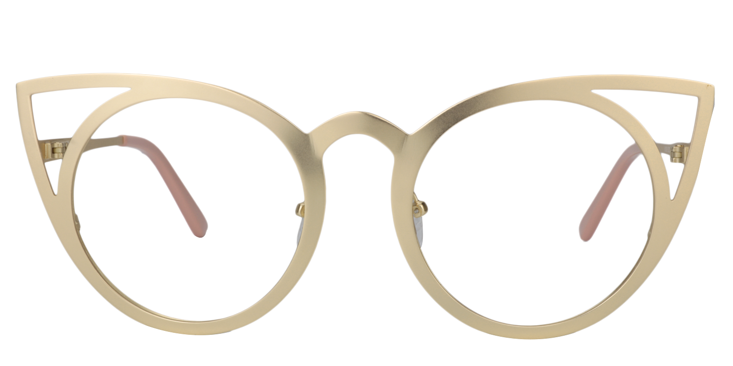 Cat-eye Gold Glasses | Zeelool Glasses0