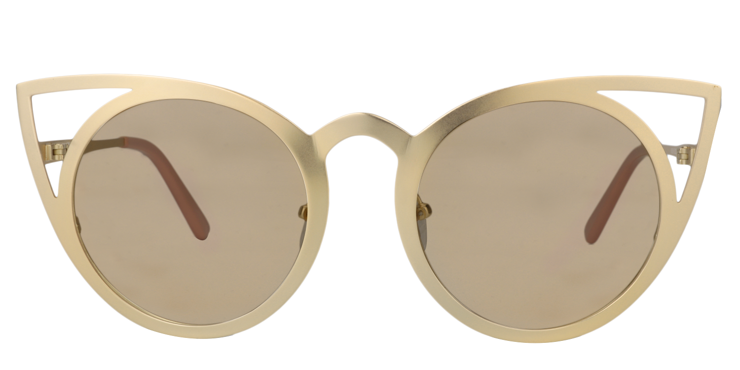 Cat-eye Gold Sunglasses | Zeelool Sunglasses0