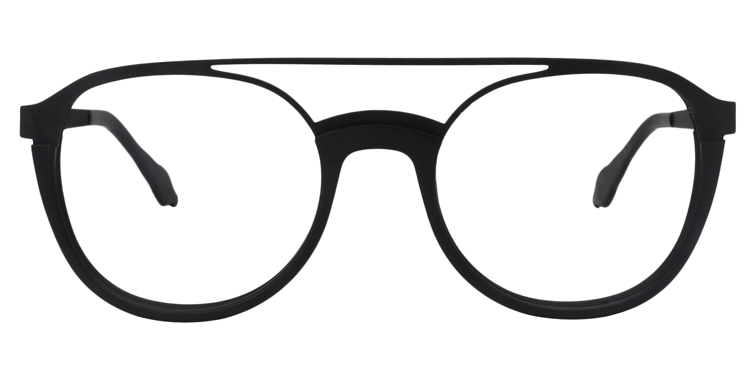 Aviator Black Glasses | Zeelool Glasses0