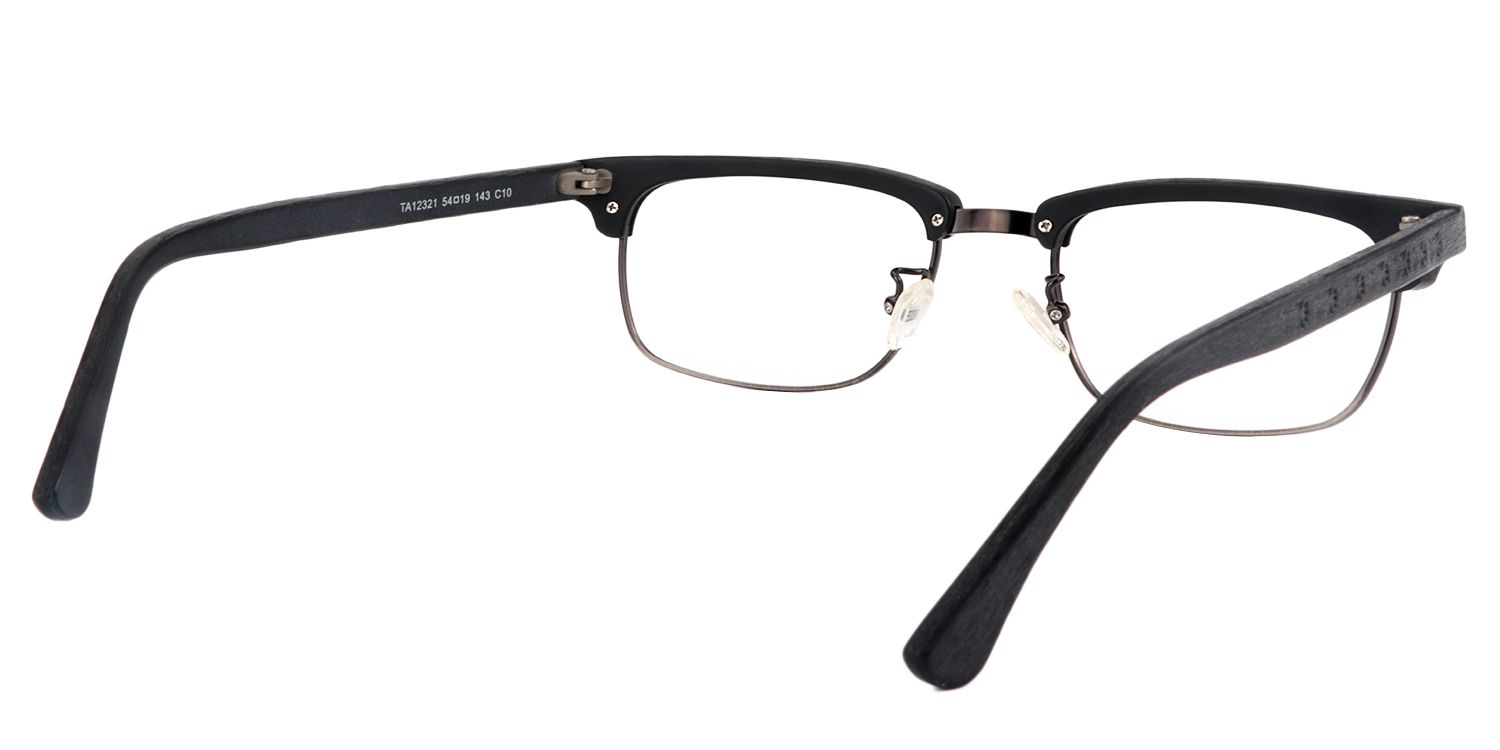 Browline Black Glasses | Zeelool Glasses5