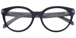Vivian Cat Eye Dark Blue Glasses1