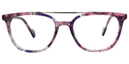 Tyra Aviator Pink Floral Glasses 0