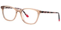 Debbie Rectangle Beige Glasses2