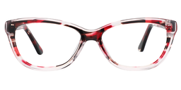 Kakey Cat Eye Red Tortoise Glasses0