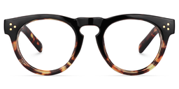 Malloy Round Tortoise Glasses0
