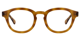 Caprice Round Light Brown Glasses0