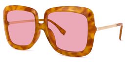 Patience Square Earthy-Yellow Sunglasses1