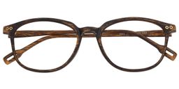 Zelda Oval Brown Glasses1