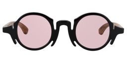 Charlie Round Black Glasses8