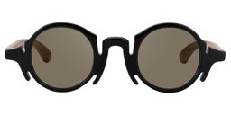 Charlie Round Black Glasses6