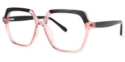 Norah Geometric Pink Glasses1