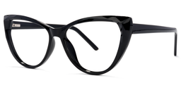 Felton Cateye Black Glasses2