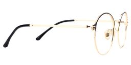 Bevis Round Black Glasses4