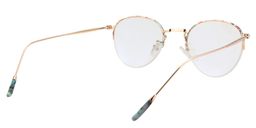 Bishop Round Gold Floral Glasses5