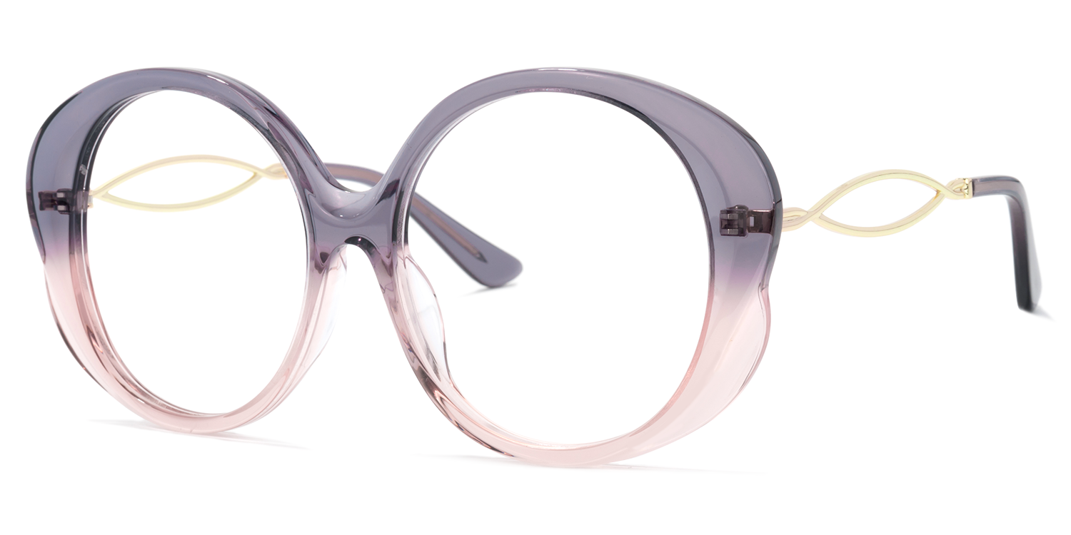 Round Purple Glasses | Zeelool Glasses1