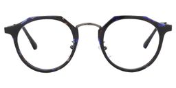 Fleur Geometric Blue Floral Glasses0