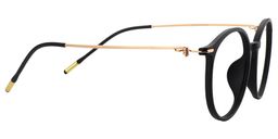 Eileen Round Black Glasses3