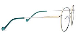 Qusay Round Green Glasses3