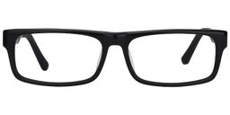 Henry Rectangle Black Glasses0
