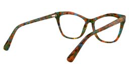 Alicia Cateye Orange Pattern Glasses5
