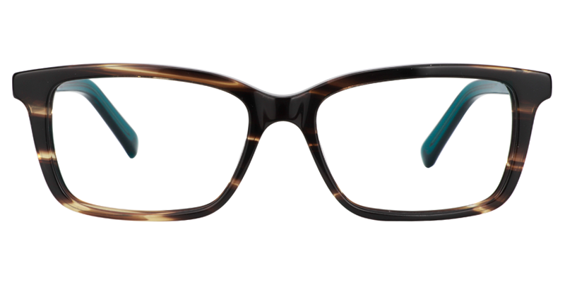 Rectangle Light Amber Glasses0