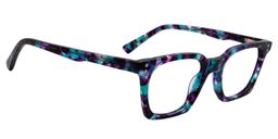 Christopher Square Blue Pattern Glasses4
