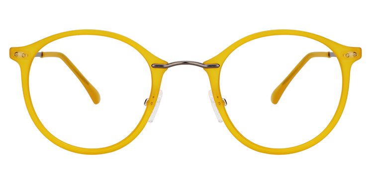 Ivy Round Yellow Glasses