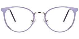 Kayla Round Purple Glasses0