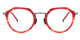 Elvis Geometric Red Floral Glasses0