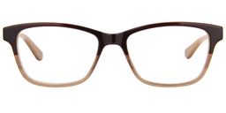 Alex Rectangle Brown Glasses0