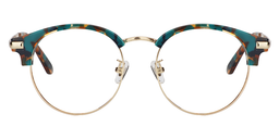 Montgomery Blue Floral Handmade Glasses0