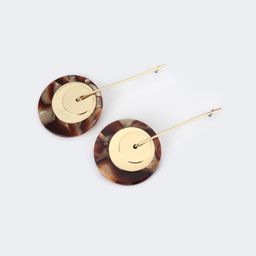 Vintage Round Shaped Gold Earrings0