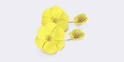 Stylish Petaloid Shaped Yellow Earrings0