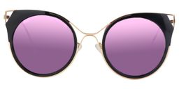 Sara Cat-eye Black Sunglasses0